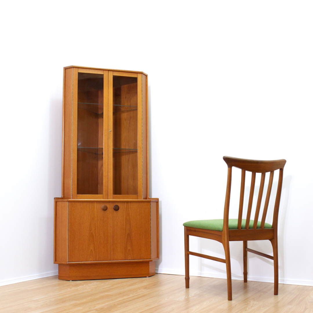 Mid century corner online hutch
