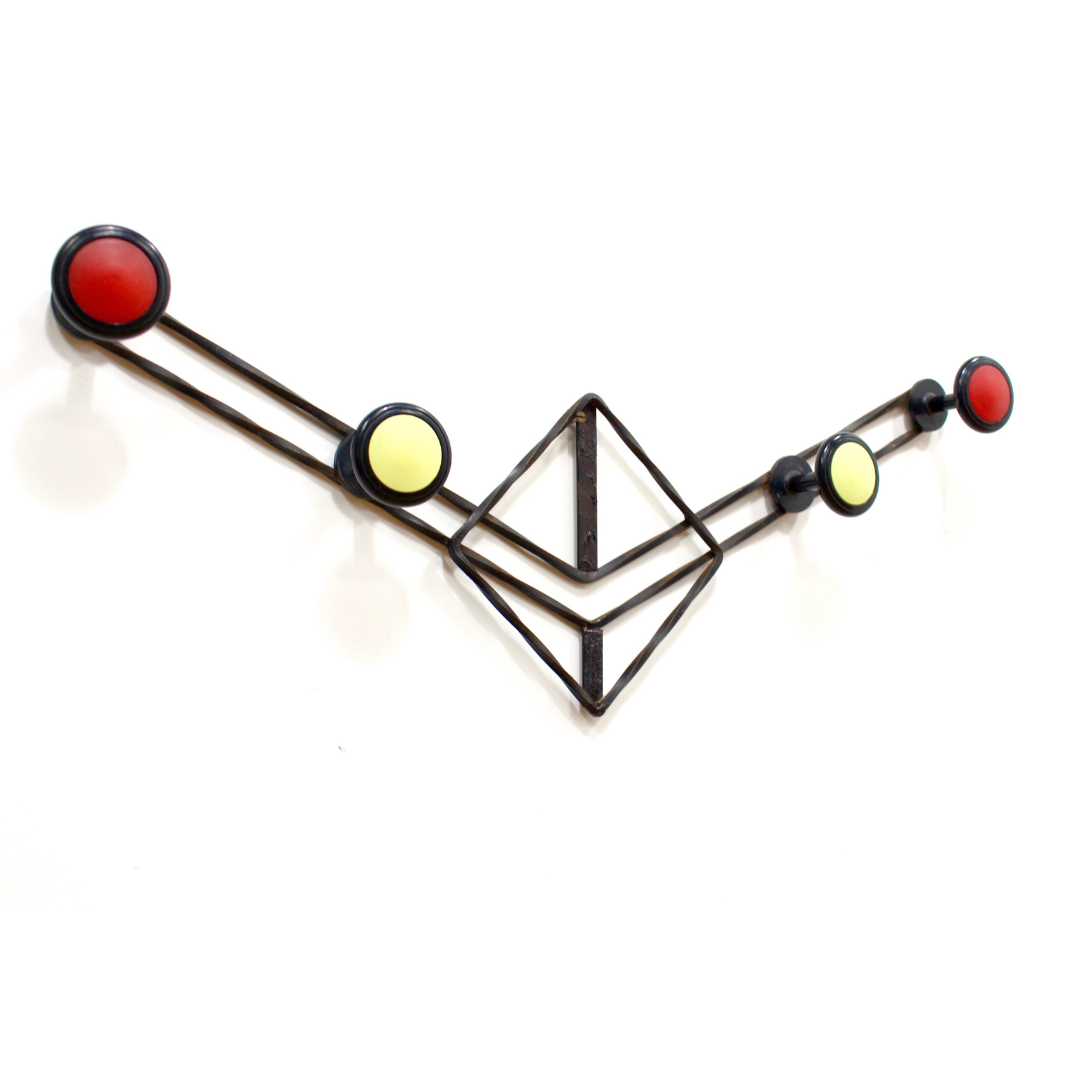 1960s Vintage French Atomic Coat Hook Rack – kinetic modern