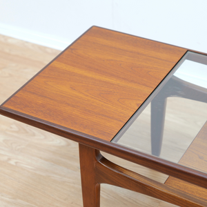 MID CENTURY LONG JOHN TEAK COFFEE TABLE BY VB WILKINS FOR G PLAN