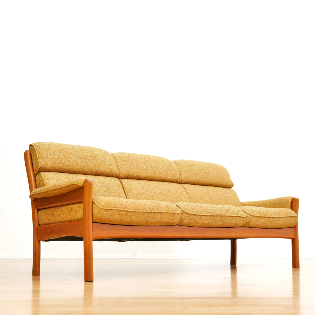 1960s Teak Three Seater Sofa by Dyrlund of Denmark