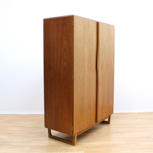 MID CENTURY LARGE TEAK ARMOIRE BY STONEHILL FURNITURE