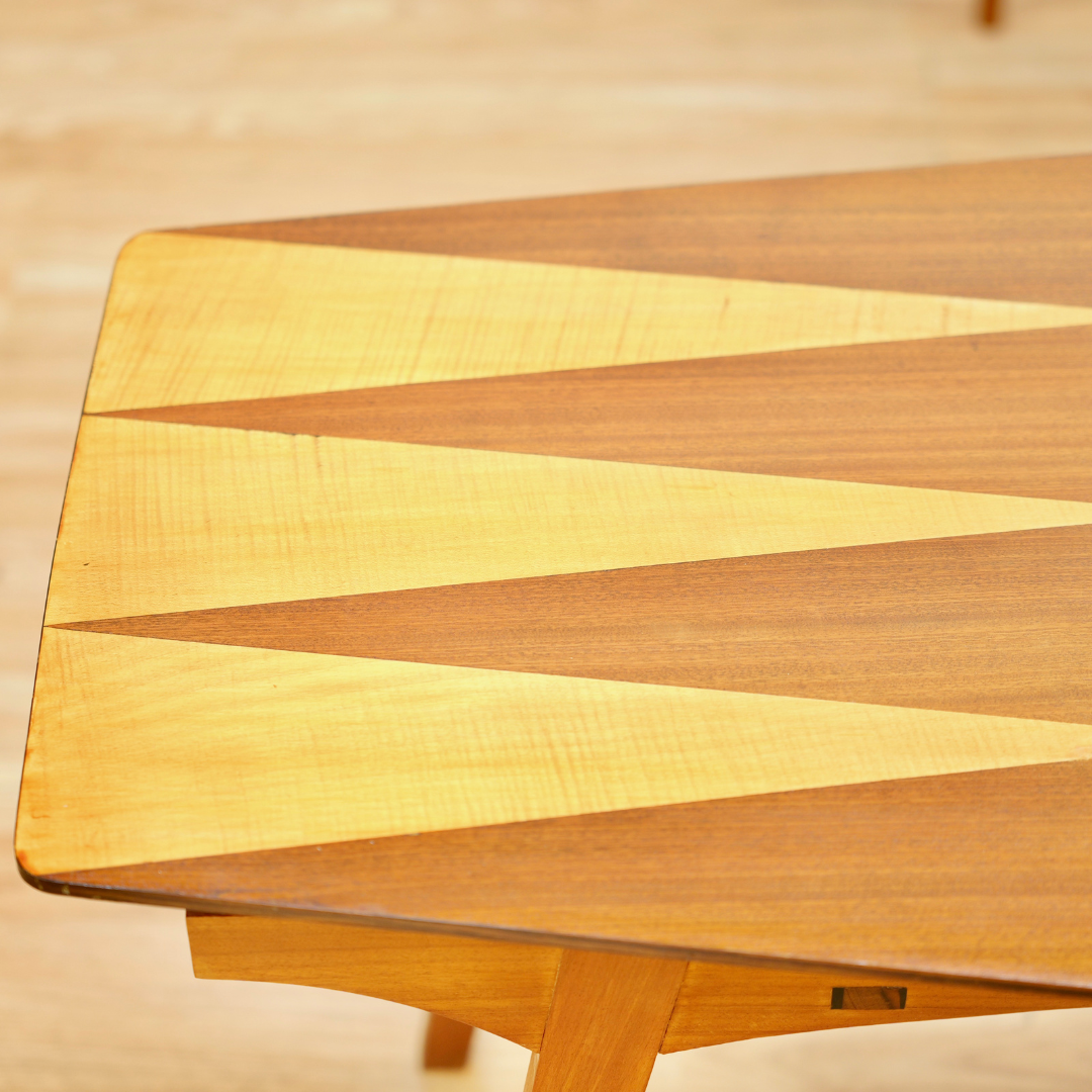 MID CENTURY INLAY MODERNIST COFFEE TABLE