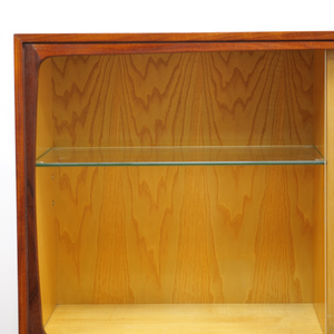 LARGE MID CENTURY CHINA DISPLAY CABINET BY MEREDEW OF LETCHWORTH