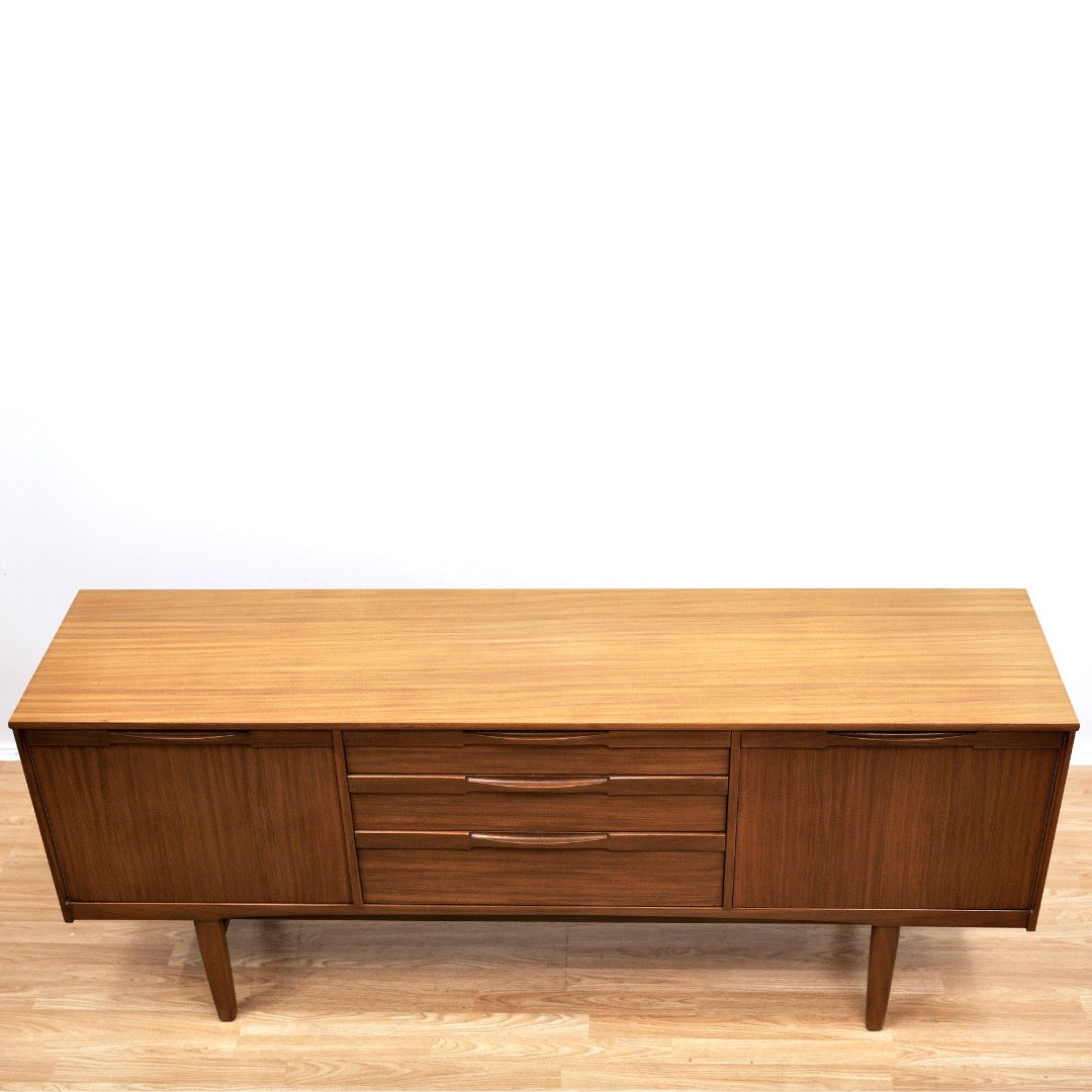 MID CENTURY TEAK CREDENZA BY NATHAN FURNITURE