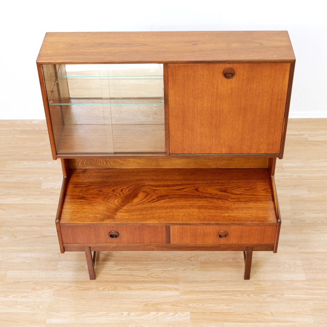 Mid Century Display China Cabinet by Turnidge of London