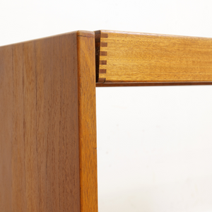 LARGE MID CENTURY MECHANICAL BAR CART FOLDING CONSOLE TABLE