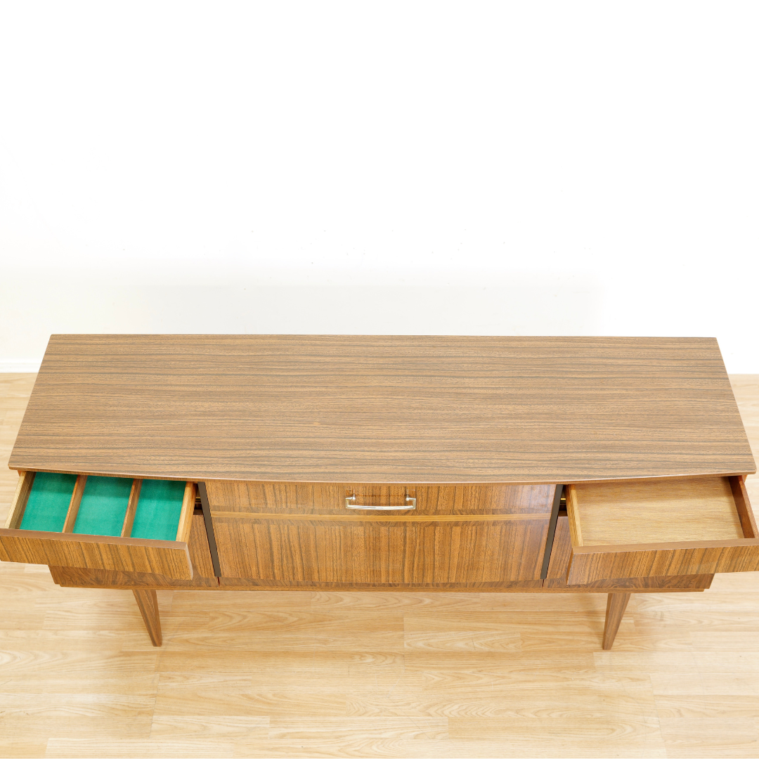 MID CENTURY MELAMINE BAR CREDENZA BY BEAUTILITY