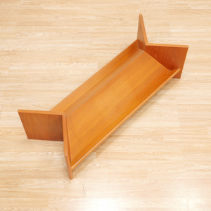 VINTAGE TEAK & GLASS COFFEE TABLE WITH MAGAZINE SHELVES BY G PLAN