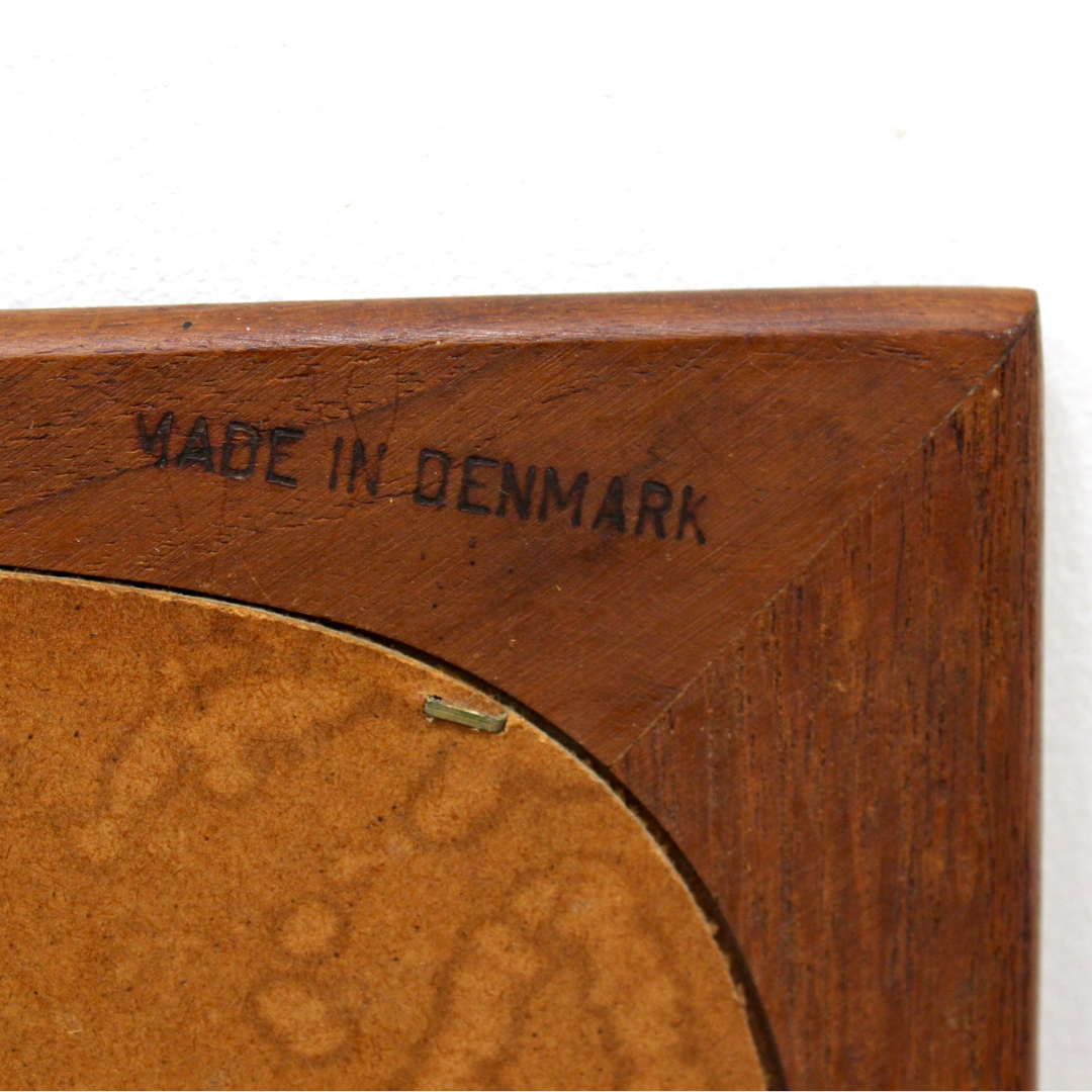 MID CENTURY DANISH TEAK MIRROR BY CLARK EATON