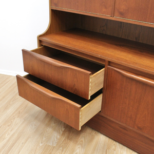 1960S DANISH MODERN TEAK BOOKCASE WALL UNIT