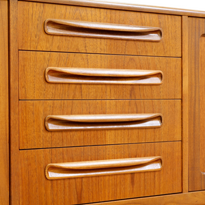 LONG TEAK  MID CENTURY CREDENZA BY VB WILKINS FOR G PLAN