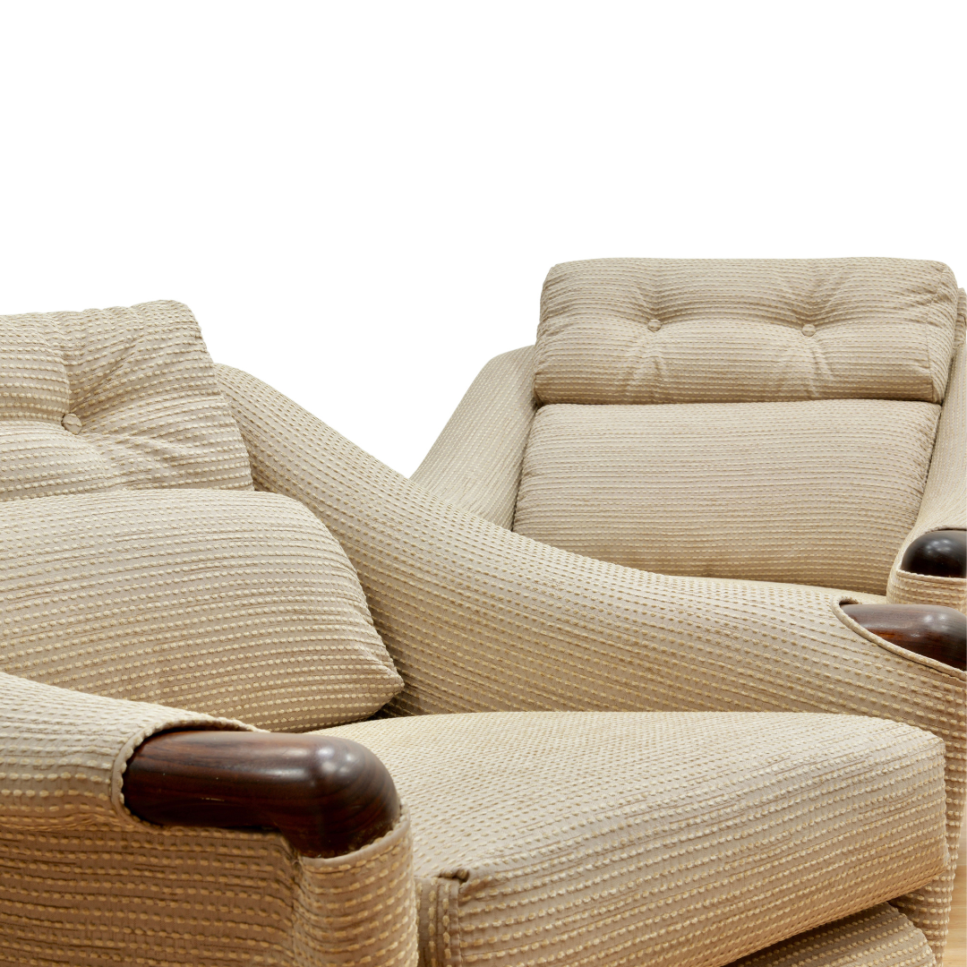 Pair of 1970s His & Her Lounge Chairs by G Plan