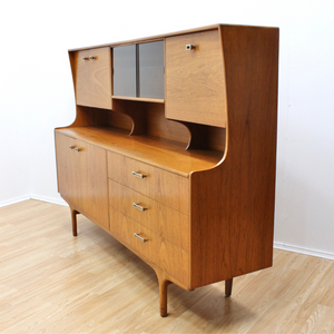 MID CENTURY TALL CREDENZA BUFFET BY BJD FURNITURE