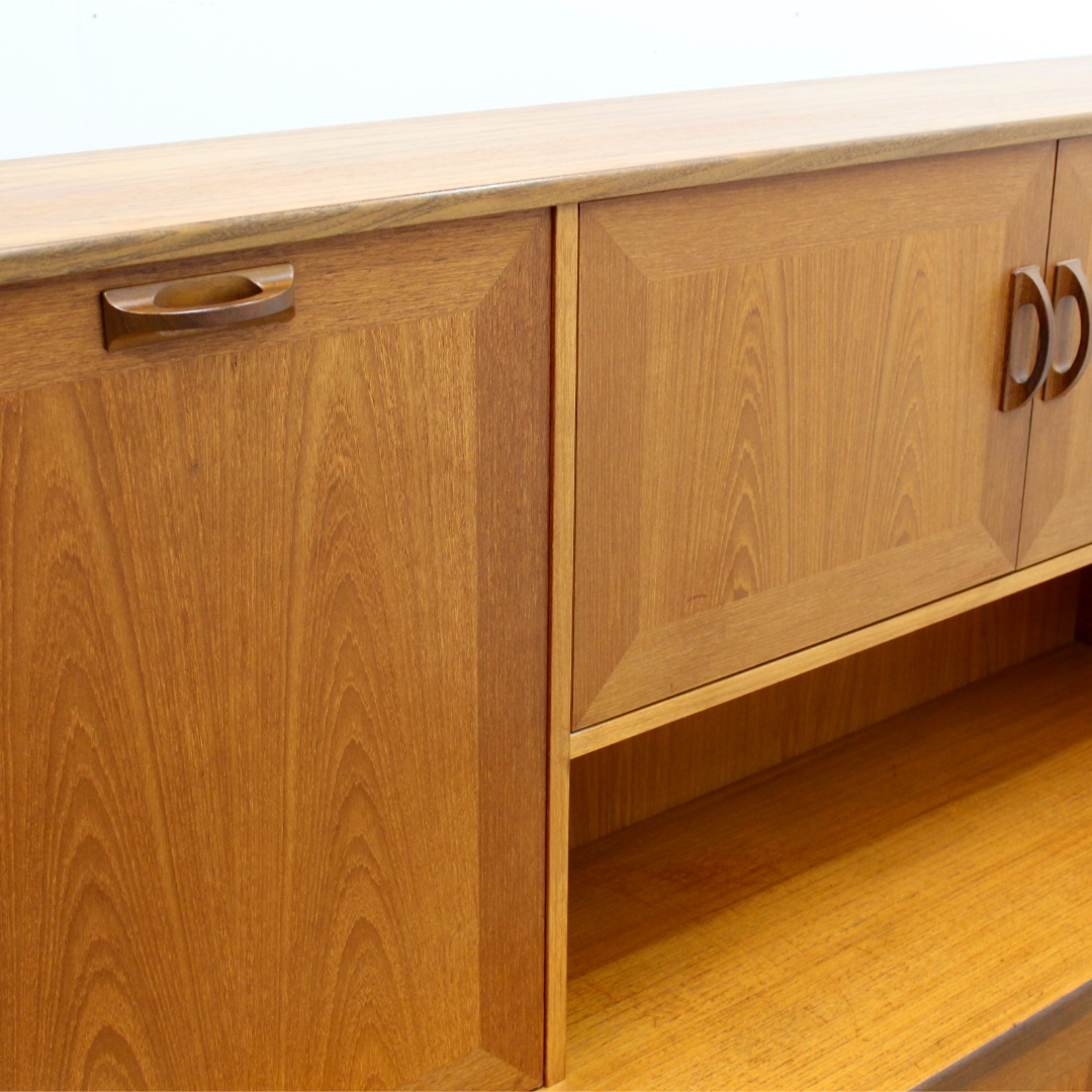 MID CENTURY TEAK CREDENZA BUFFET BY G PLAN