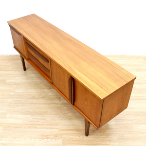 MID CENTURY TEAK CREDENZA BY JENTIQUE FURNITURE