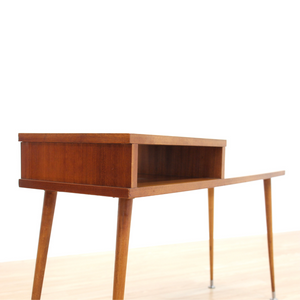 MID CENTURY MODERN COFFEE LAMP SIDE TABLE PLANT STAND