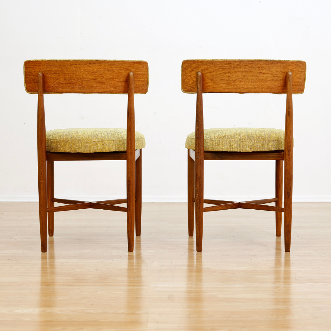 SET OF SIX MID CENTURY DINING CHAIRS BY VB WILKINS FOR G PLAN