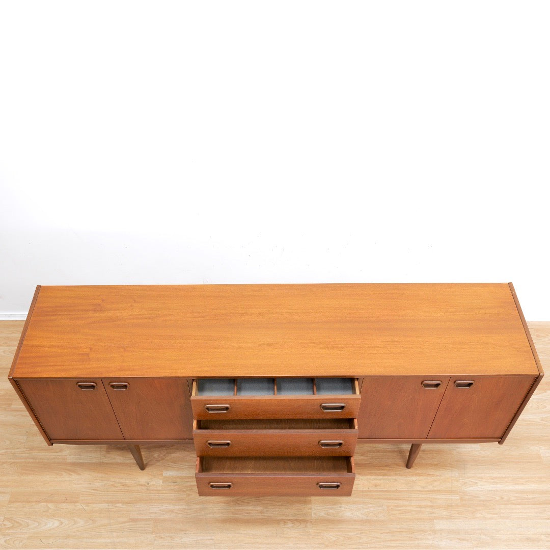 Mid Century 1960s Danish Teak Credenza