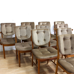 SET OF TEN MID CENTURY DINING CHAIRS BY MCINTOSH FURNITURE