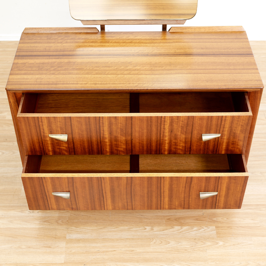 Mid Century British Design Rosewood Vanity Dresser