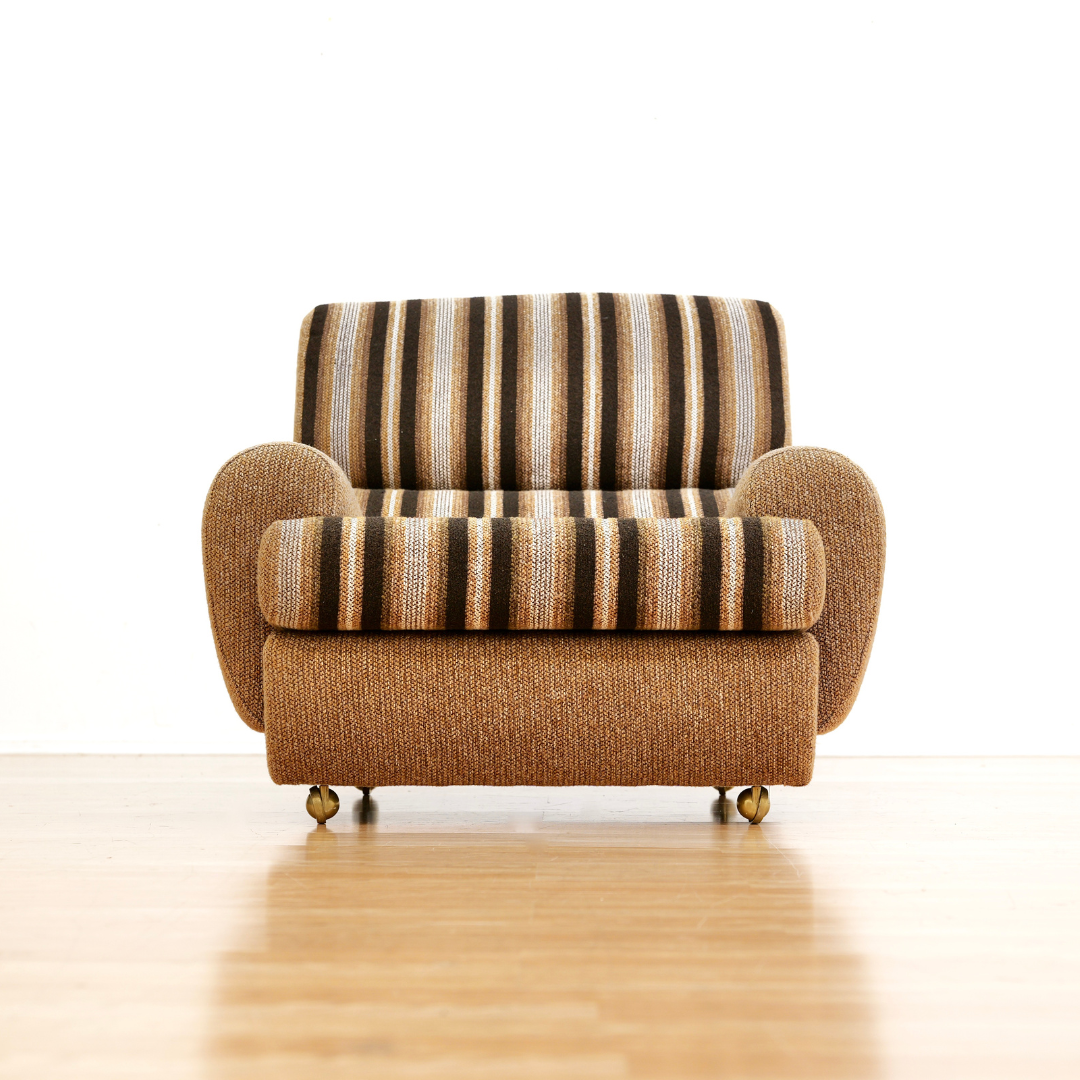 VINTAGE 1970S SOFA & CHAIR SET BY SCHREIBER UK