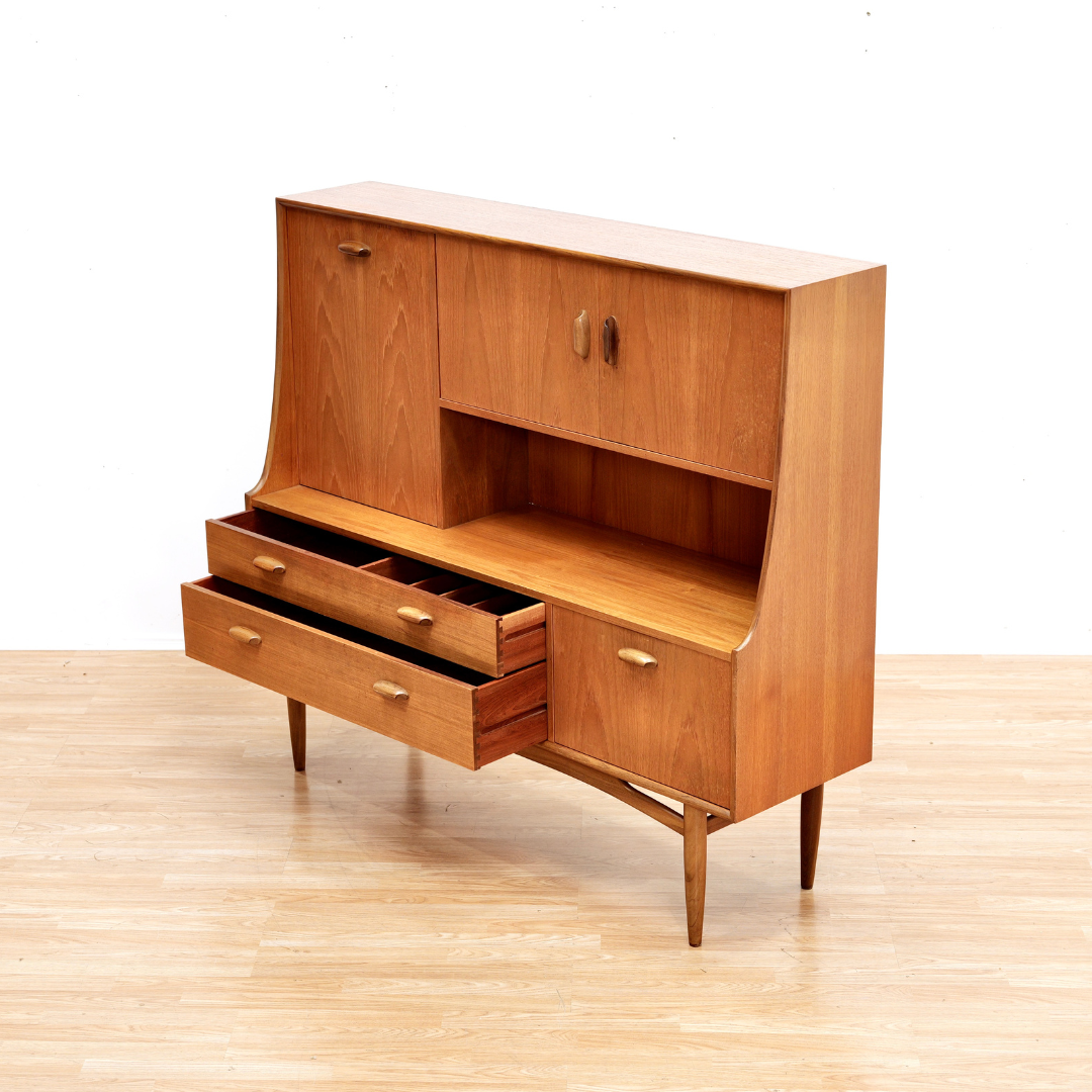 MID CENTURY DANISH RANGE TEAK CREDENZA BUFFET BY G PLAN