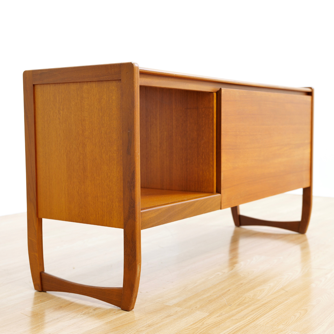 Reserved Mid Century Teak Vinyl Record Media Unit