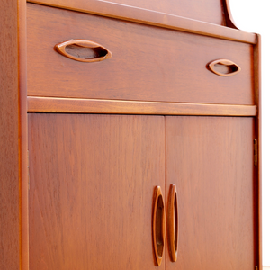 MID CENTURY TEAK SECRETARY DESK BY JENTIQUE FURNITURE