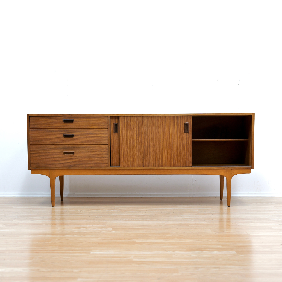 MID CENTURY LONG CREDENZA BY NATHAN FURNITURE