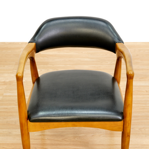 MID CENTURY ENGLISH DESK CHAIR IN OAK