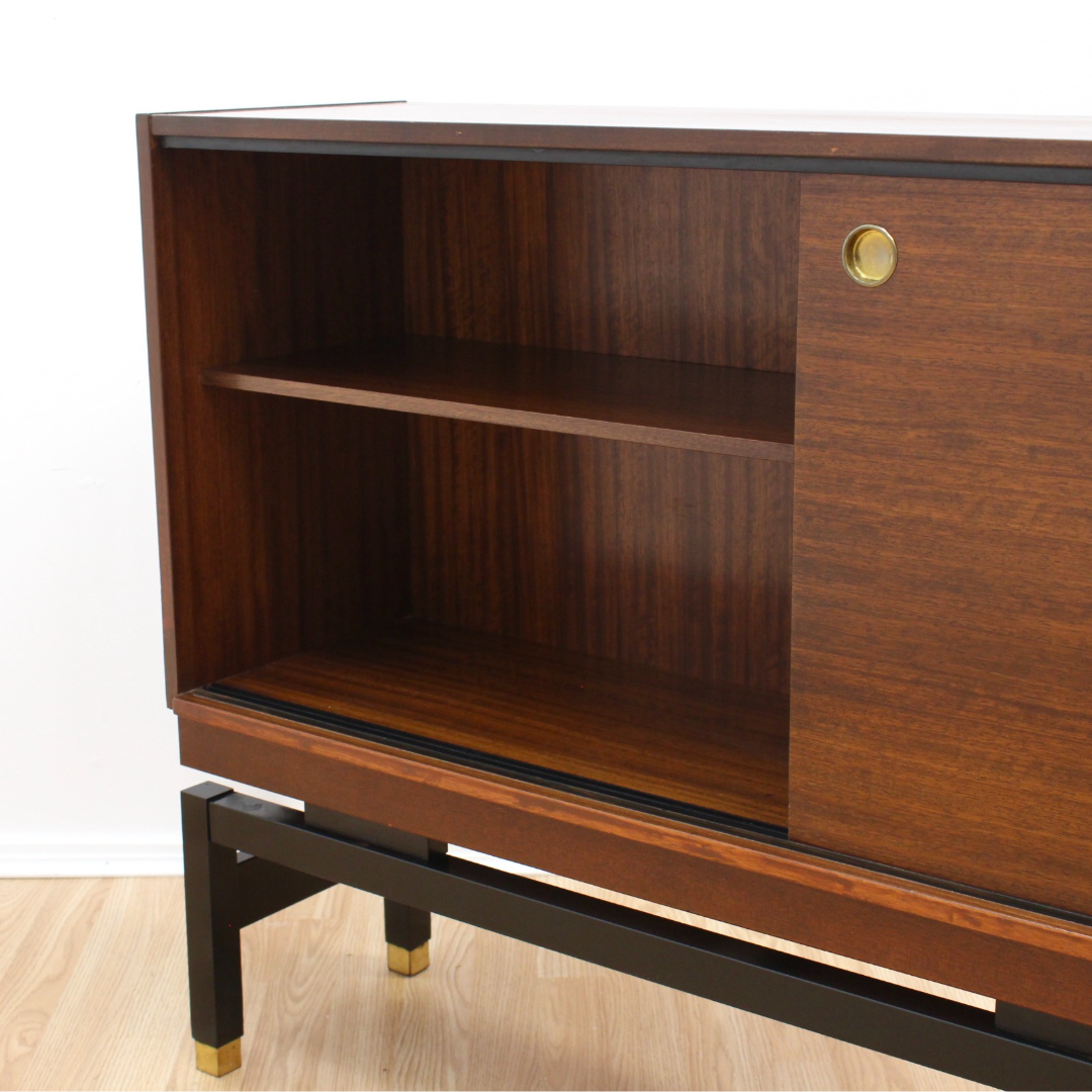 MID CENTURY LIBRENZA CONSOLE DISPLAY CABINET BY E GOMME