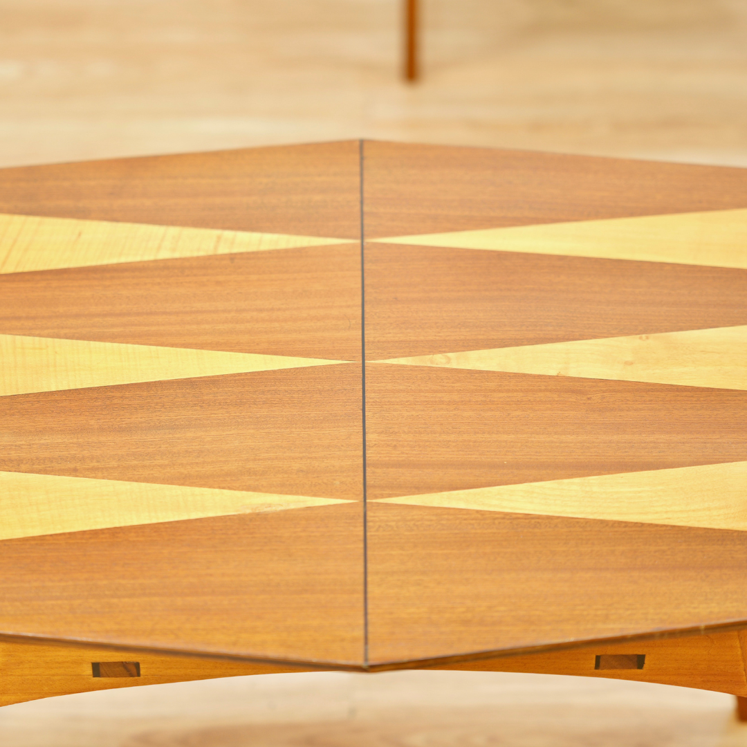 MID CENTURY INLAY MODERNIST COFFEE TABLE