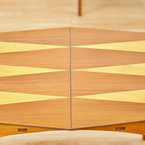 MID CENTURY INLAY MODERNIST COFFEE TABLE