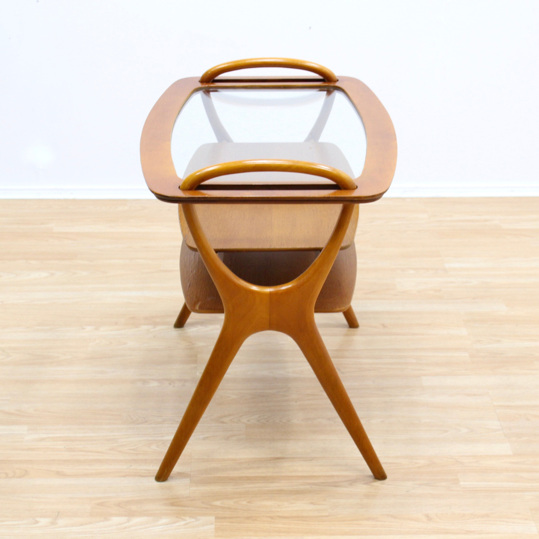 Reserved MID CENTURY SIDE TABLE SERVING TRAY BY HANS OLSEN