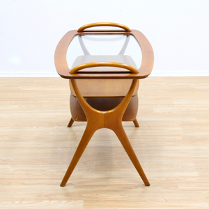 Reserved MID CENTURY SIDE TABLE SERVING TRAY BY HANS OLSEN