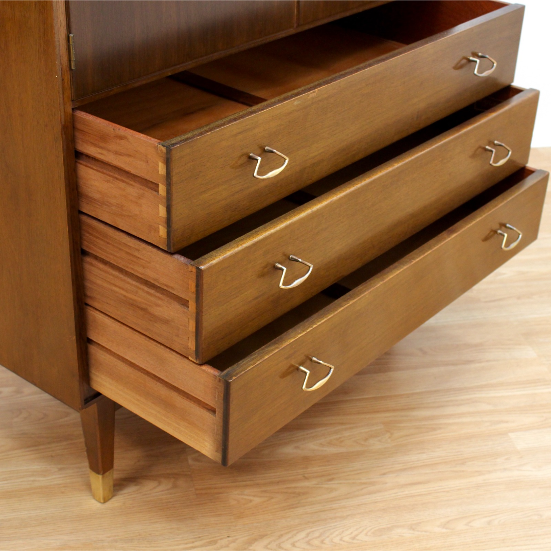 MID CENTURY DRESSER CABINET BY WRIGHTON FURNITURE