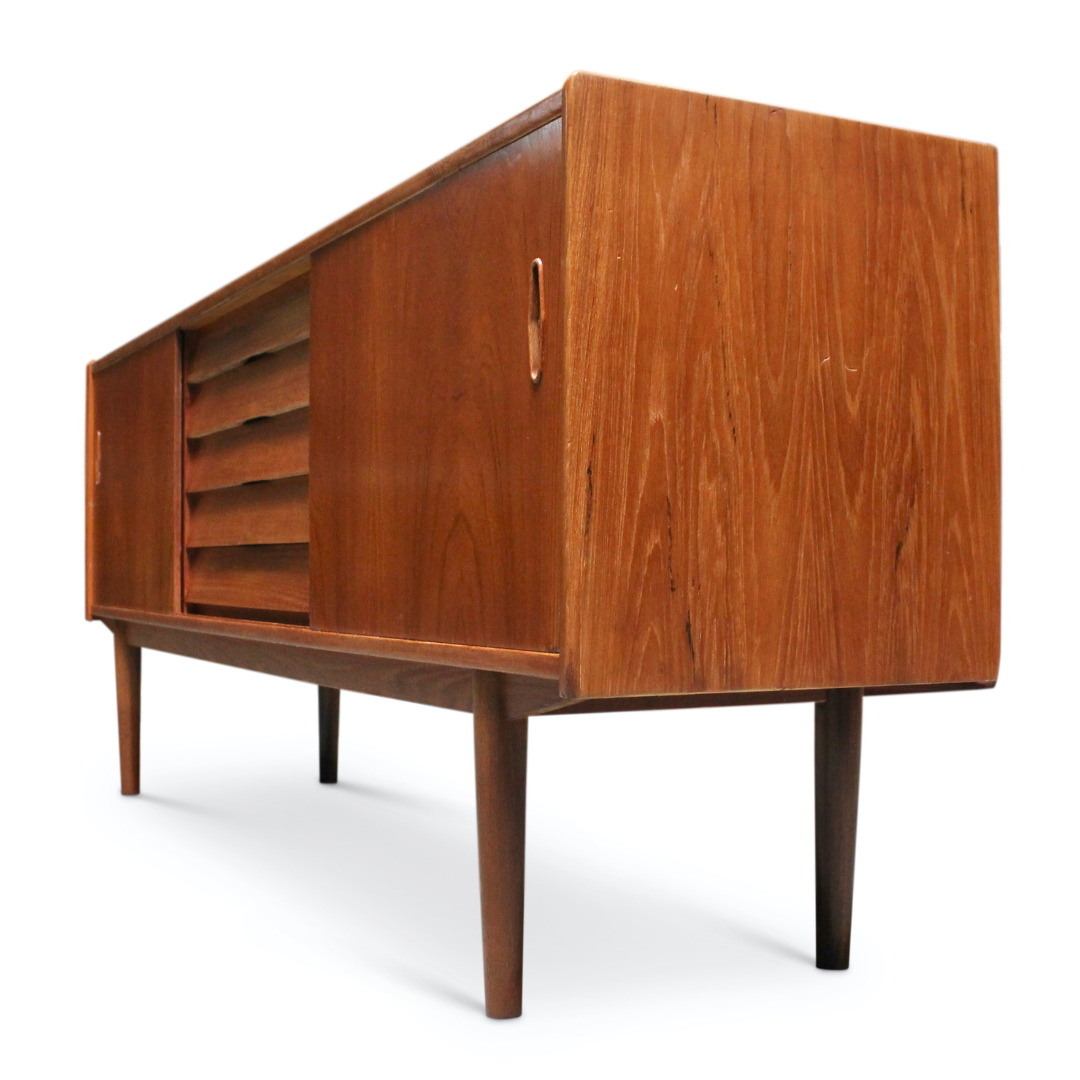 VINTAGE SWEDISH TEAK 'TRIO' CREDENZA BY NILS JONSSON FOR HUGO TROEDS