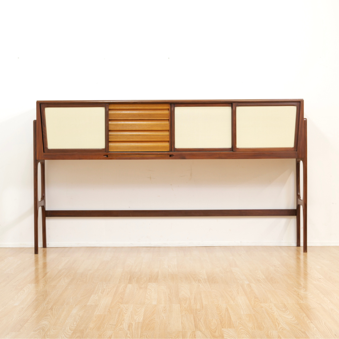 MID CENTURY SPACE SAVING DINING SET AND CREDENZA BY ELLIOTS OF NEWBURY
