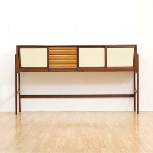 MID CENTURY SPACE SAVING DINING SET AND CREDENZA BY ELLIOTS OF NEWBURY