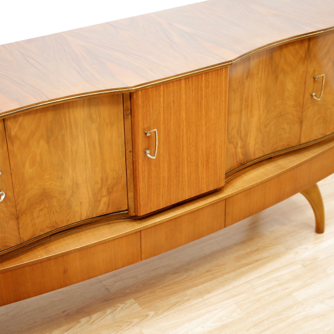 MID CENTURY LIQUOR CABINET CREDENZA BY BEAUTILITY FURNITURE