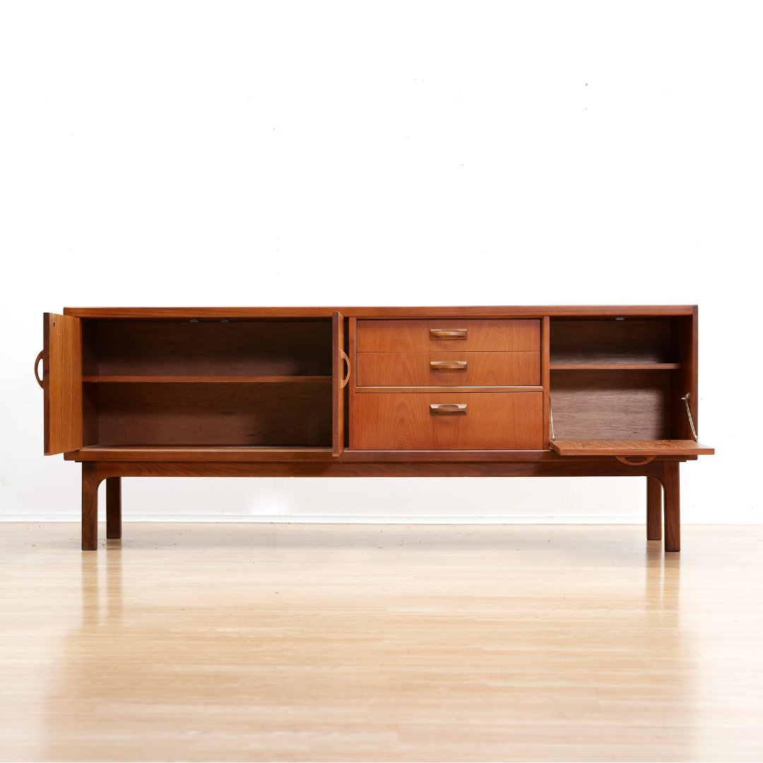 MID CENTURY SIERRA TEAK CREDENZA BY G PLAN