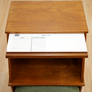 MID CENTURY ENTRYWAY SIDE TABLE BY CHIPPY HEATH