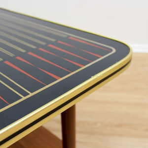 MID CENTURY ATOMIC BACKGAMMON COFFEE TABLE