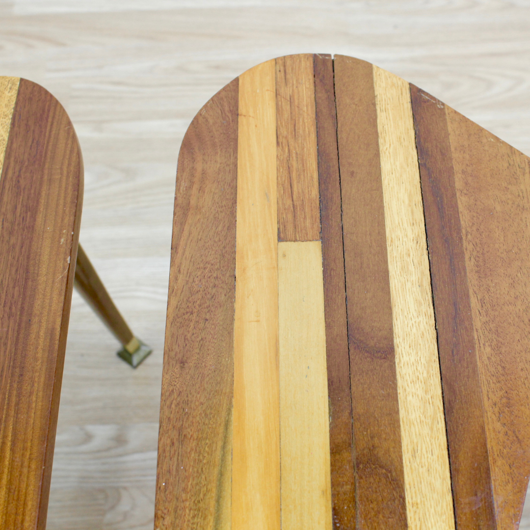 PAIR OF MID CENTURY 'BOOMERANG' SIDE TABLES