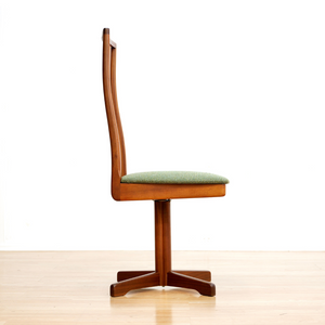 SET OF EIGHT MID CENTURY SWIVEL DINING CHAIRS BY MCINTOSH FURNITURE