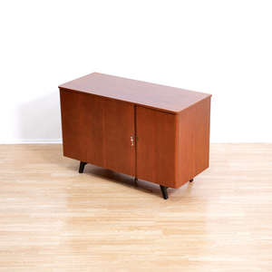 MID CENTURY TEAK FOLDING HOME OFFICE DESK