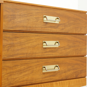 MID CENTURY WALNUT LIQUOR CABINET CREDENZA BY BEAUTILITY FURNITURE