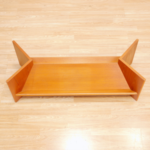 VINTAGE TEAK & GLASS COFFEE TABLE WITH MAGAZINE SHELVES BY G PLAN