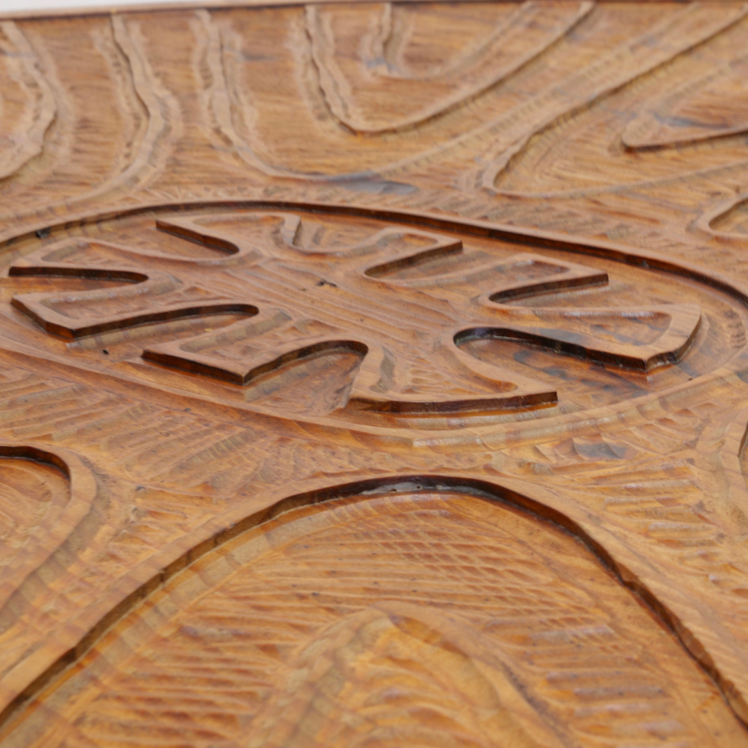 1970S HAND CARVED BRUTALIST DINING SET BY AQUARIUS ENTERPRISES AFRICA