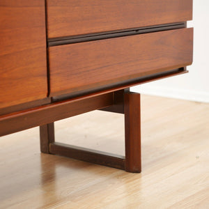 MID CENTURY TEAK CREDENZA BY WHITE & NEWTON
